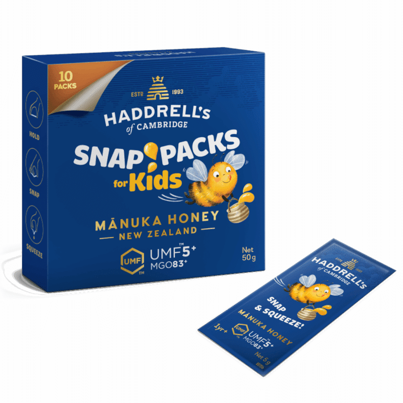 Snap Pack Haddrell's - Miód Manuka Dla dzieci UMF 5 - 10 saszetek