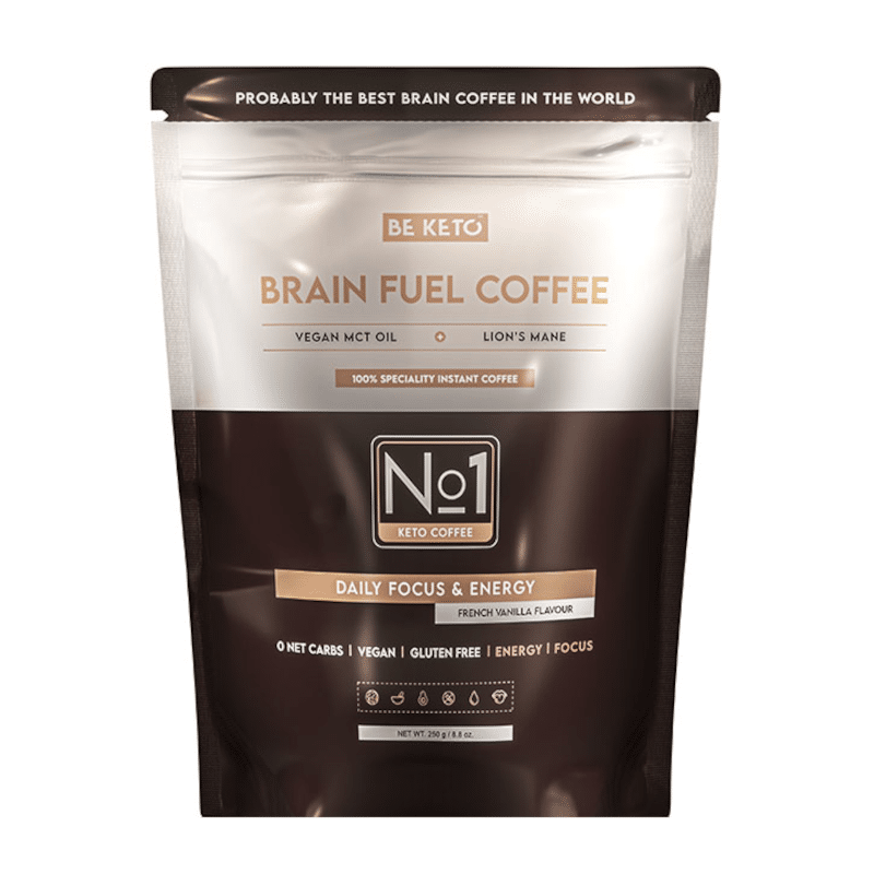 Kawa Rozpuszczalna Beketo – Brain Fuel z Olejem MCT i Lion’s Mane – Francuska Wanilia 250g