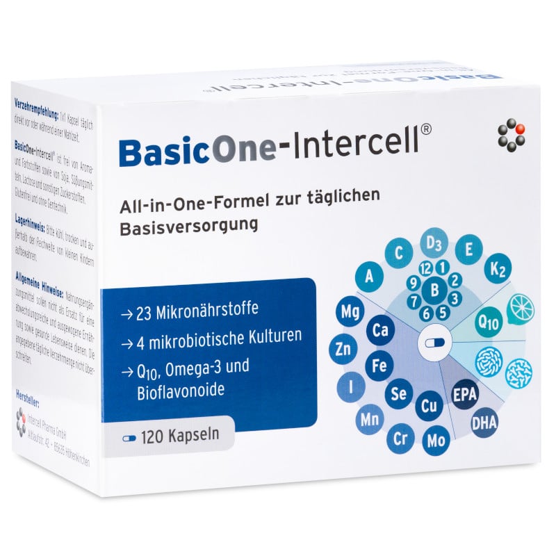 BasicOne-Intercell Mitopharma - 31 aktywnych substancji - 120 kapsułek