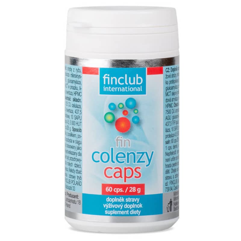 Colenzycaps Finclub - Enzymy trawienne - 60 kapsułek