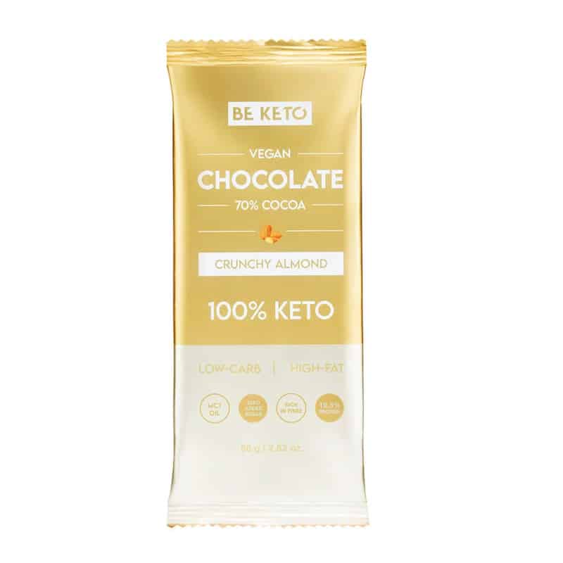 Wegańska Keto Czekolada z Olejem MCT BeKeto - Różne smaki 80 g (Smak: sloneczna-pomarancza)