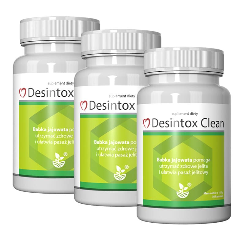 Desintox Clean - Wspomaga oczyszczenie organizmu (Ilosc-opakowan: 3-opakowania)