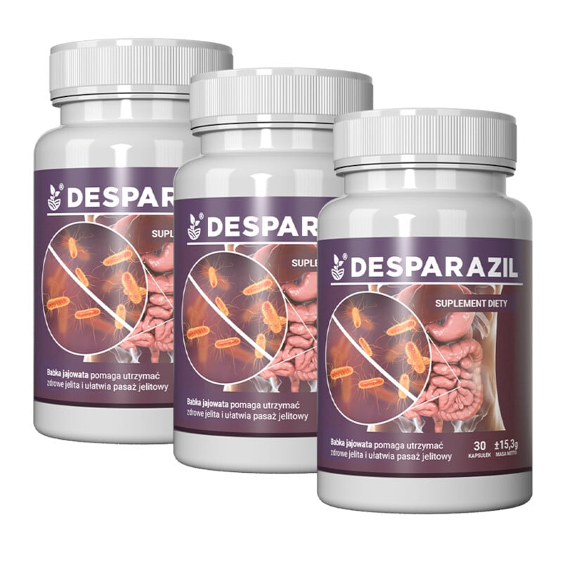 Desparazil - Wspomaga układ pokarmowy (Ilosc-opakowan: 3-opakowania)