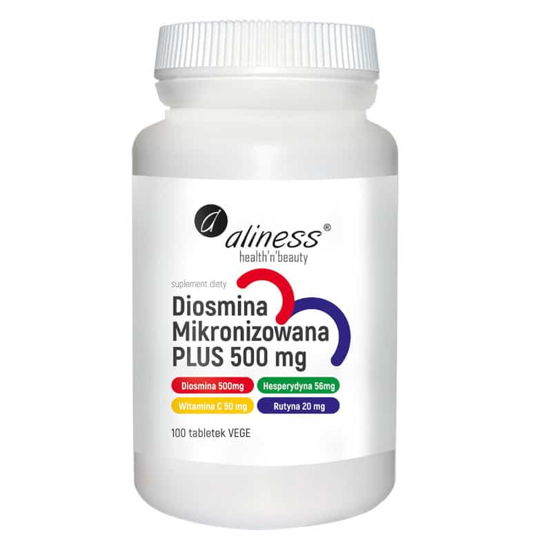 Diosmina mikronizowana PLUS 500 mg Aliness - 100 tabletek