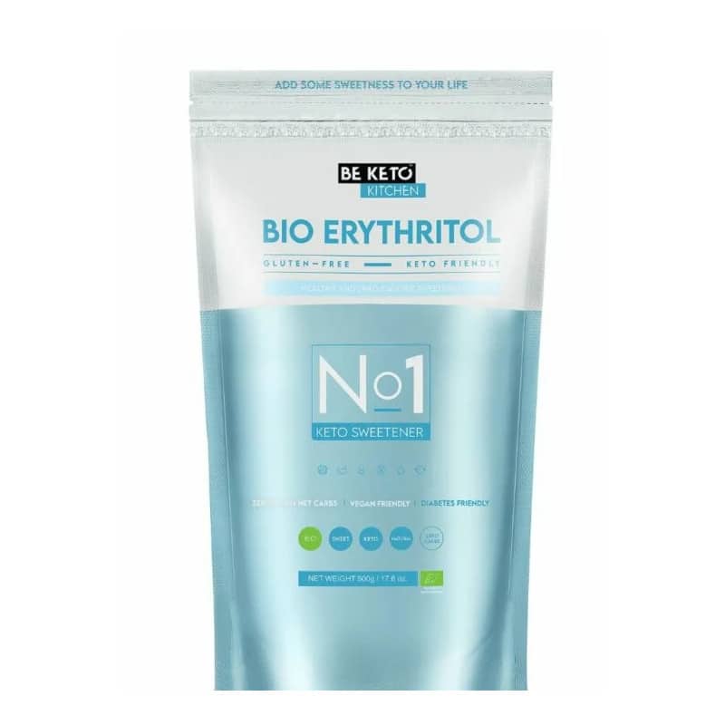 Erytrytol BeKeto - No1 Bio Organic Zaminnik cukru, zero kalorii - 500 g