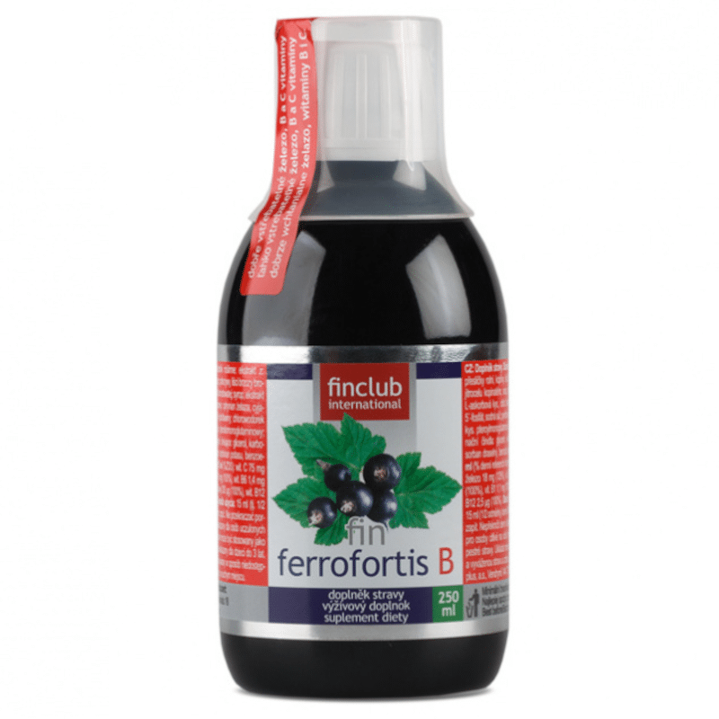 Ferrofortis B Finclub - Żelazo pochodzenia roślinnego - 250 ml
