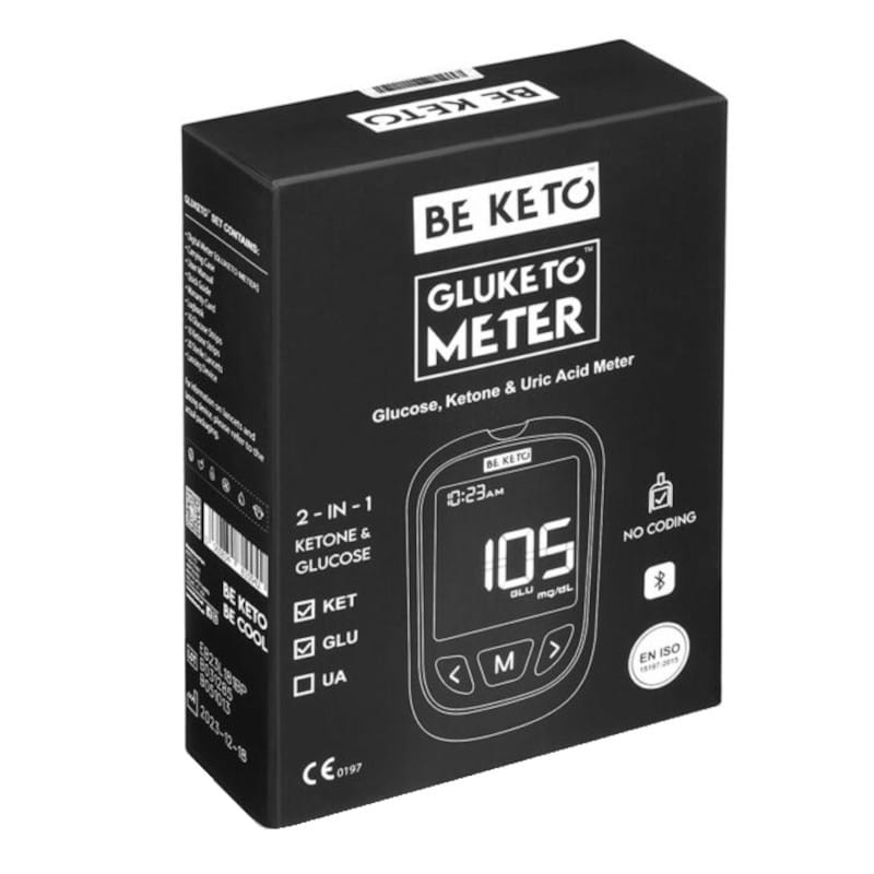 GluKeto Meter Glukometr & Ketometr BeKeto - Precyzyjny pomiar poziomu ketonów i glukozy we krwi