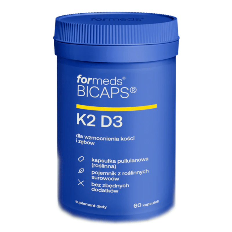 K2 D3 Witamina Formeds Bicaps - Dla wzmocnienia kości i zembów - 60 kapsułek