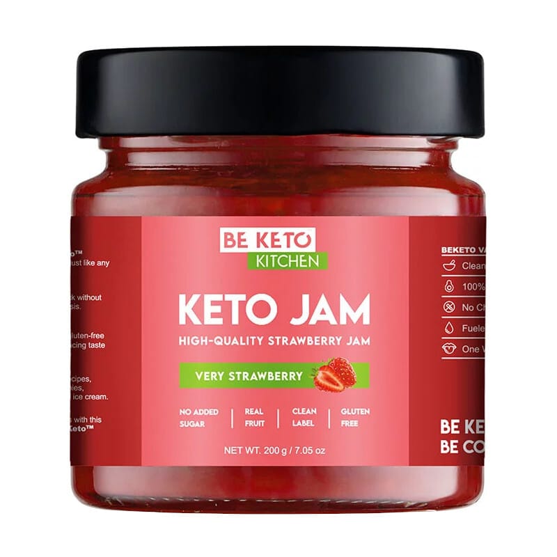 Keto Dżemy od Beketo - Smak bez Kompromisów i Minimalna Ilość Węglowodanów - 200 g (Smak: wisniowy)