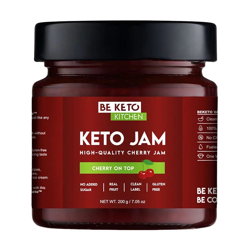 Keto Dżemy od Beketo - Smak bez Kompromisów i Minimalna Ilość Węglowodanów - 200 g (Smak: brzoskwiniowy)