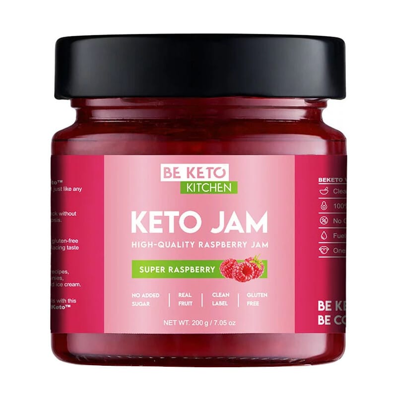 Keto Dżemy od Beketo - Smak bez Kompromisów i Minimalna Ilość Węglowodanów - 200 g (Smak: truskawkowy)