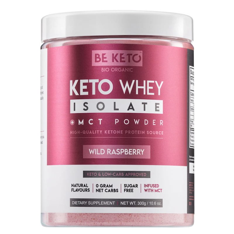 Keto Izolat Białka z olejem MCT BeKeto 300 g - Różne smaki (Smak: organiczna-matcha)