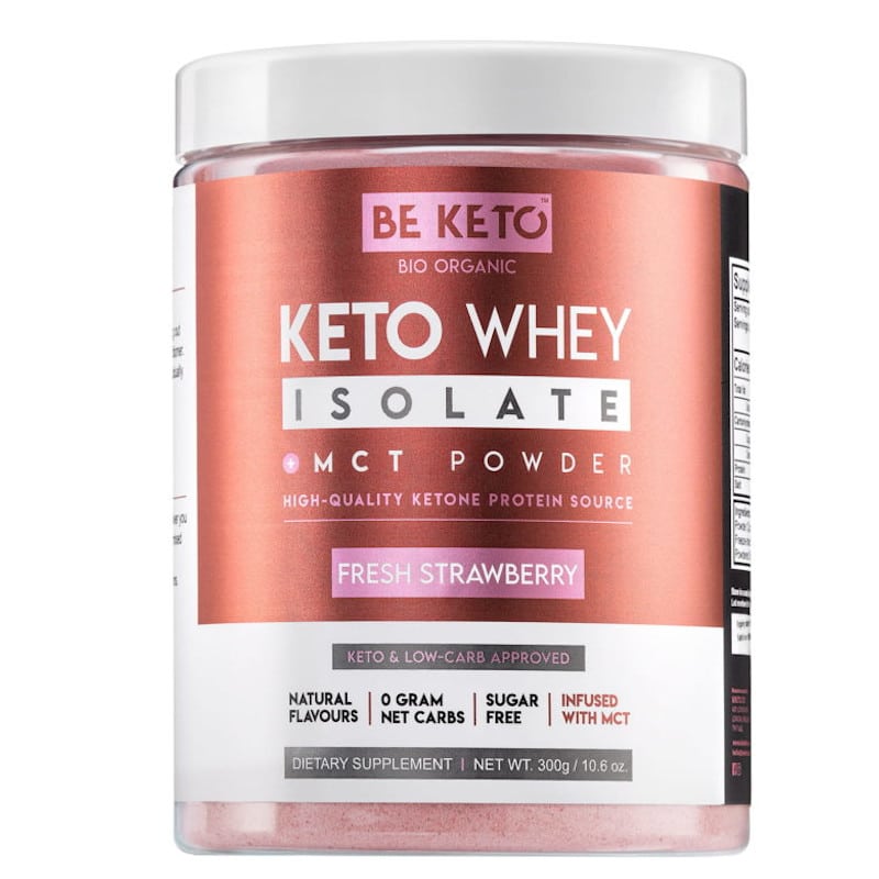 Keto Izolat Białka z olejem MCT BeKeto 300 g - Różne smaki (Smak: organiczna-matcha)