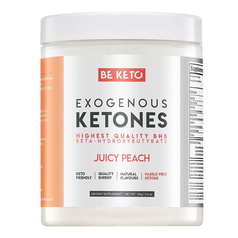 Ketony Egzogenne BeKeto w proszku 150 g - Różne smaki (Smak: tropikalne-mango)