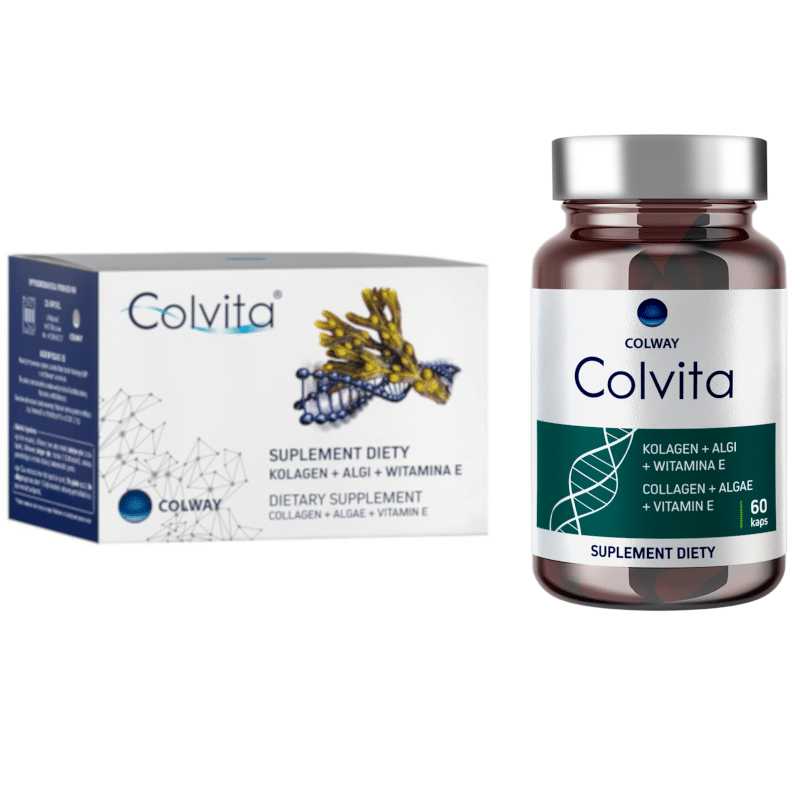 Colvita Colway Kolagen rybi - Naturalna pielęgnacja urody od wewnątrz - 60 i 120 kapsułek (Opakowanie: 120-kapsulek)
