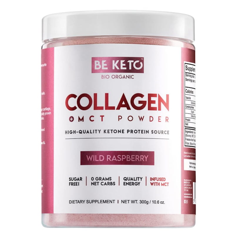 Kolagen z olejem MCT BeKeto w proszku 300 g - Różne smaki (Smak: kokos-biala-czekolada)