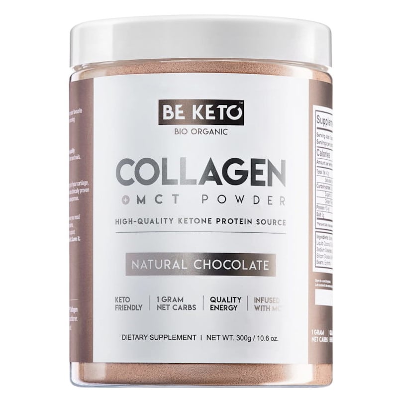 Kolagen z olejem MCT BeKeto w proszku 300 g - Różne smaki (Smak: kokos-biala-czekolada)