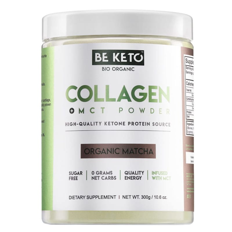 Kolagen z olejem MCT BeKeto w proszku 300 g - Różne smaki (Smak: swieza-truskawka)