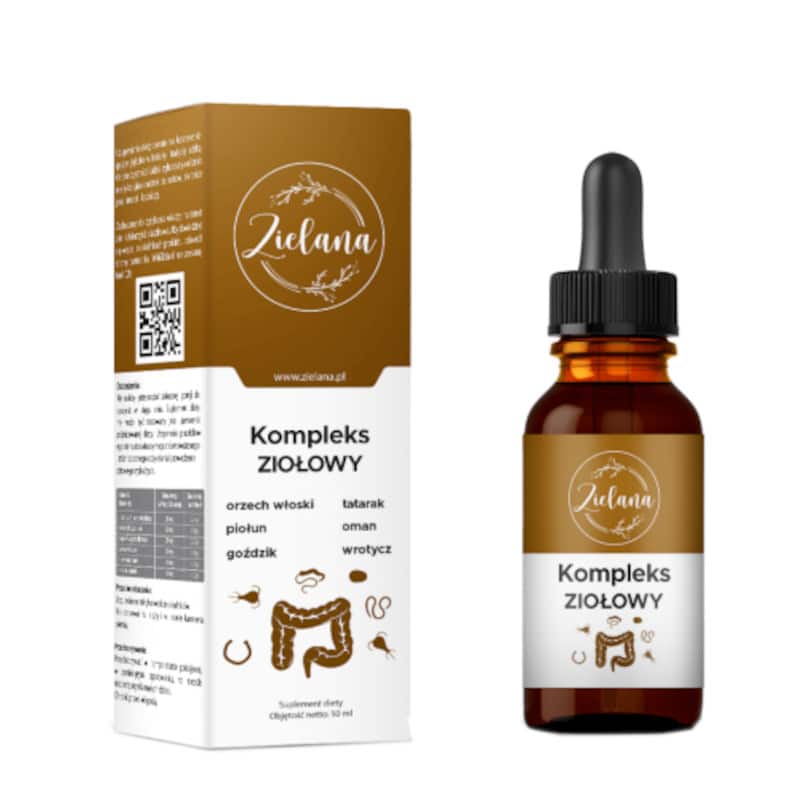 Kompleks Ziołowy Zielana - Wsparcie w walce z pasożytami - 50 ml