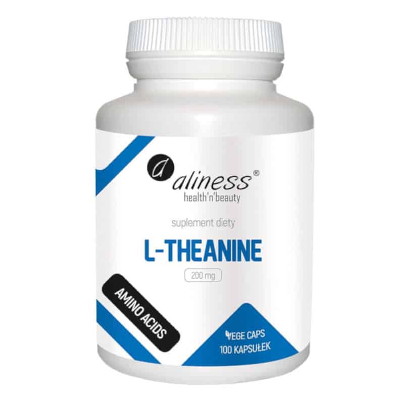 L-Theanine 200 mg Aliness - Wyciszenie dla organizmu - 100 kapsułek