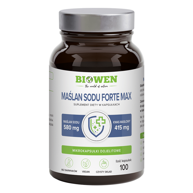 Maślan sodu Forte Max Biowen - 100 kapsułek
