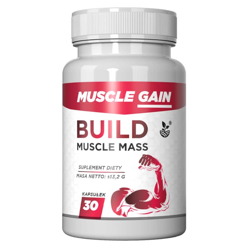 Muscle Gain Build - Suplement diety na masę mięśniową (Ilosc-opakowan: 2-opakowania)