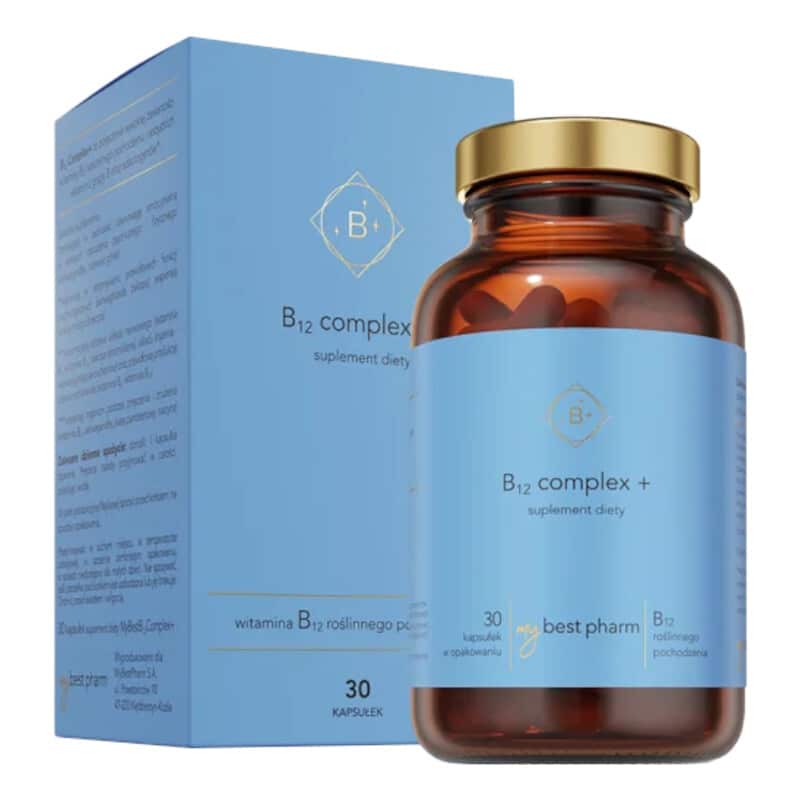 MyBestB12 Complex+ MyBestPharm - Kompozycja witamin z grupy B - 30 kapsułek