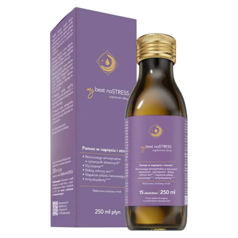 MyBestNoSTRESS Wpływa na zdolność radzenia sobie ze stresem MyBestPharm - 250 ml