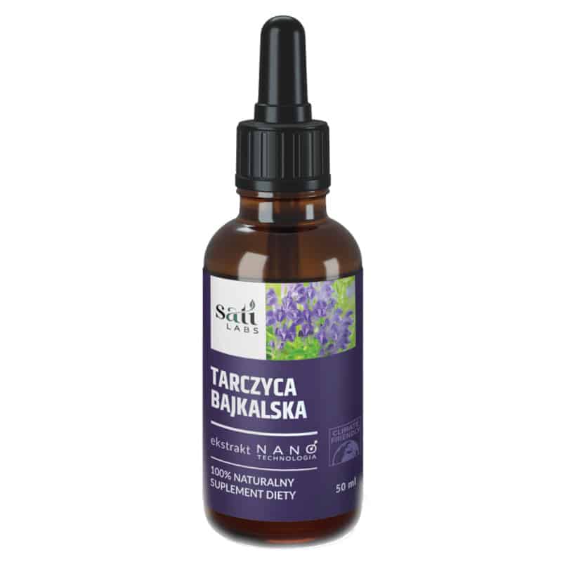 Nano Tarczyca bajkalska SATI Labs - Wspomaga mózg i serce - 50 ml