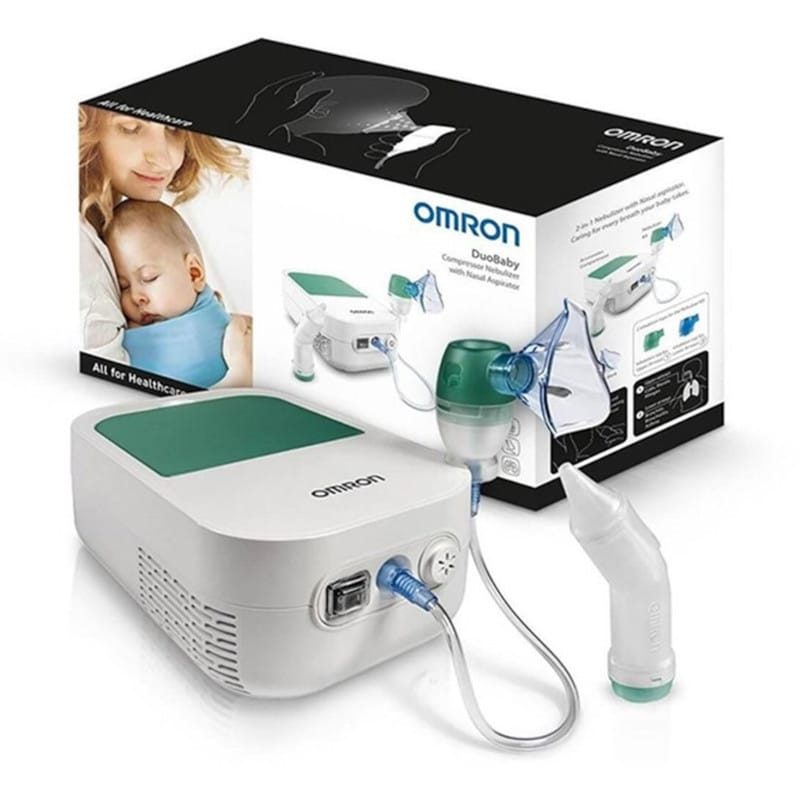 Nebulizator kompresorowy z aspiratorem do nosa 2 w 1 Omron DuoBaby NE-C301-E