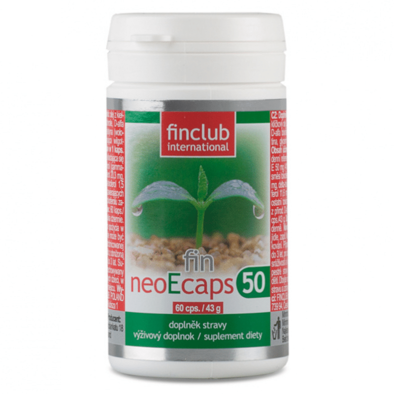 NeoEcaps50 Finclub - Źródło witaminy E - 60 kapsułek