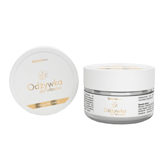 Odżywka do włosów CBD Sativa Life - Kompleksowo pielęgnuje włosy i skórę głowy - 200 ml