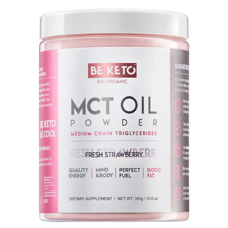 Olej MCT BeKeto w proszku 300 g - Różne smaki (Smak: bezsmakowy)
