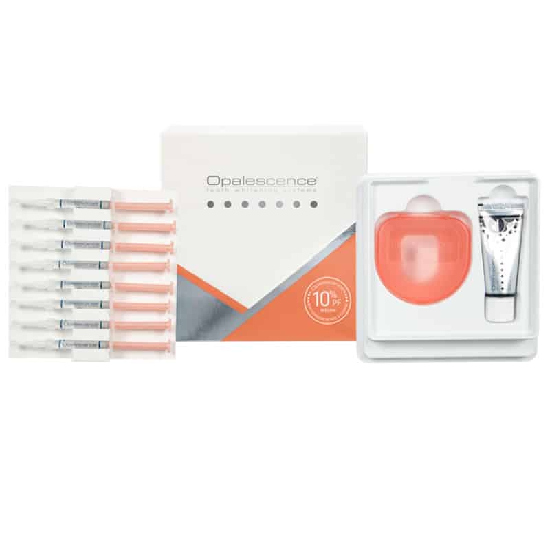 Opalescence PF 10% PA KIT Zestaw do wybielania zębów 8 strzykawek + pasta Original 28g + etui na nakładki (Smak: melon)