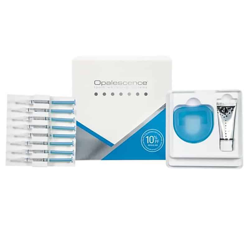 Opalescence PF 10% PA KIT Zestaw do wybielania zębów 8 strzykawek + pasta Original 28g + etui na nakładki (Smak: melon)