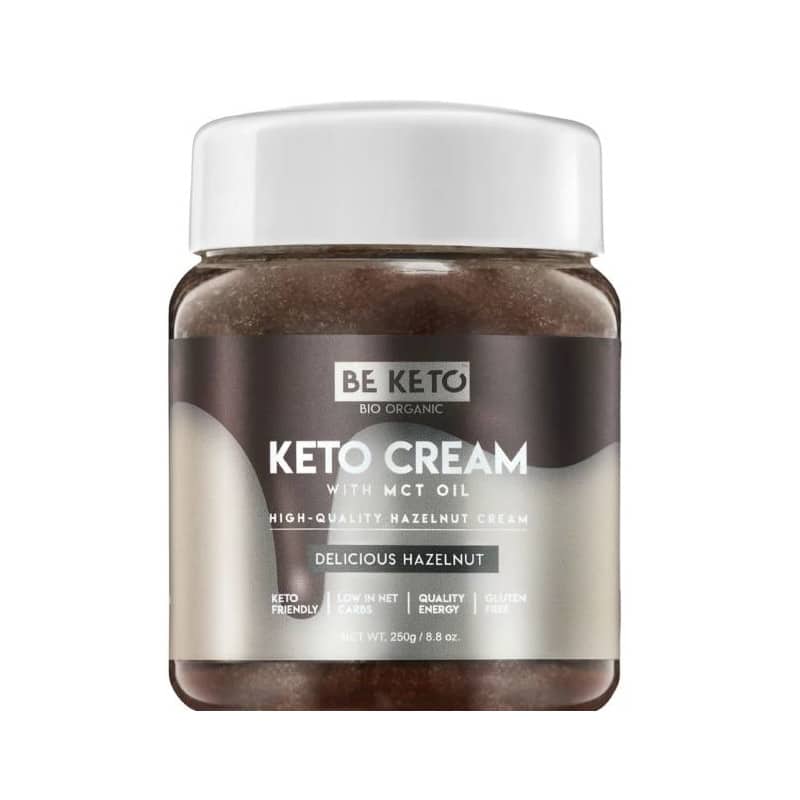 Keto Krem z Olejem MCT BeKeto - Różne Smaki 250 g (Smak: pekan-solony-karmel)