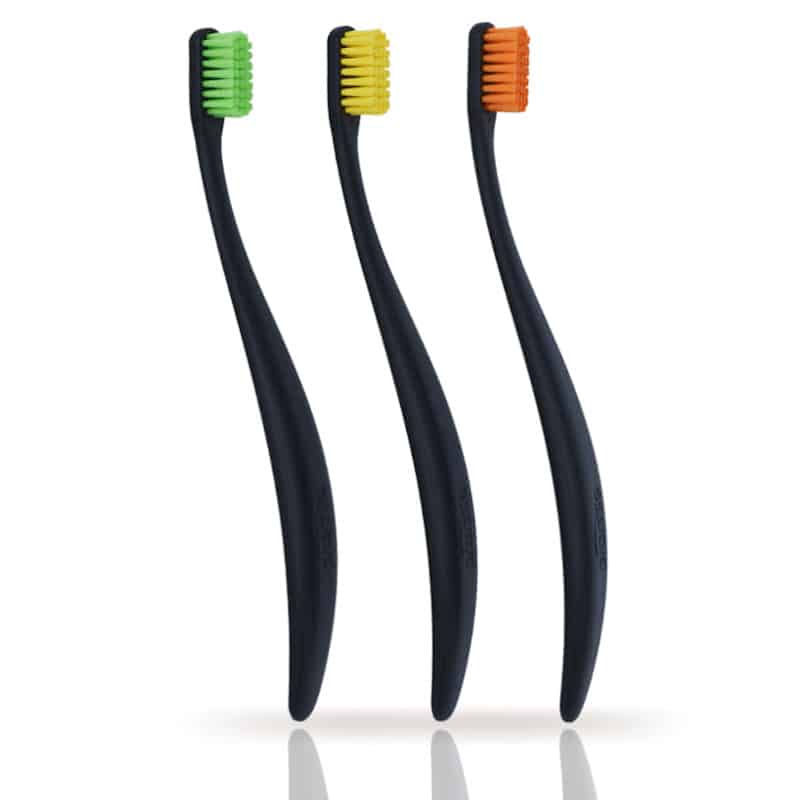 Zestaw szczoteczek do zębów Promis TRIO z bioplastiku - 3 sztuki (Kolor: kolorowe)