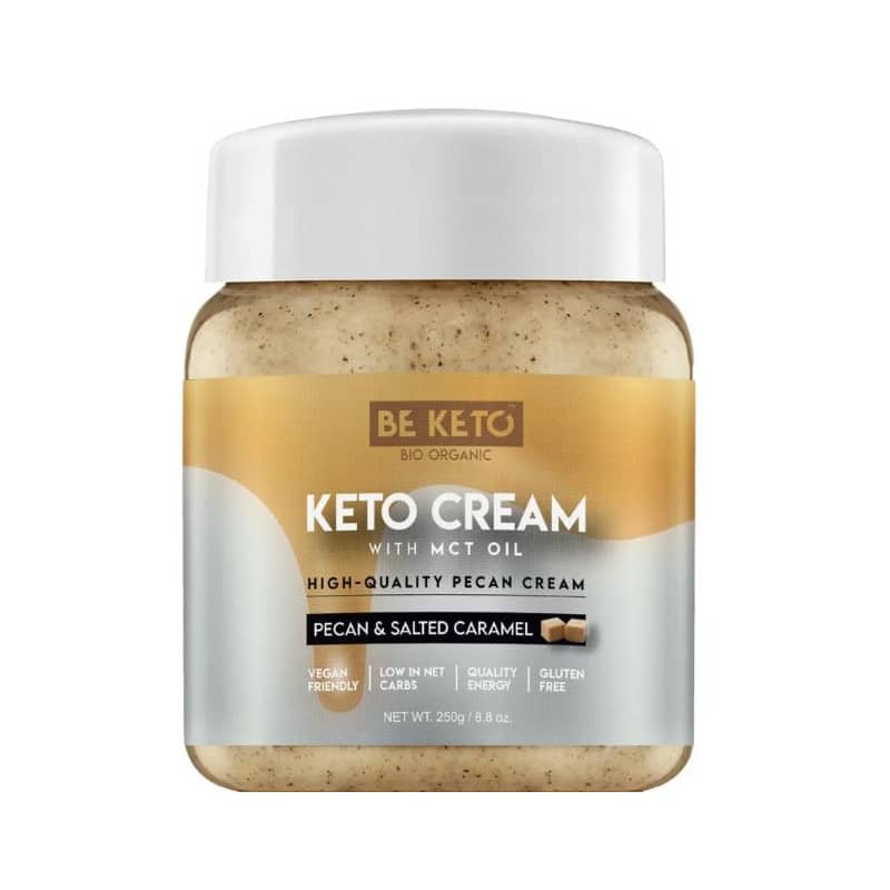 Keto Krem z Olejem MCT BeKeto - Różne Smaki 250 g (Smak: migdal-wanilia)