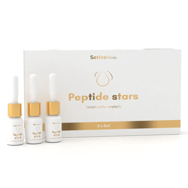 Peptide stars Sativa Life - Serum peptydowe z truflami - 5 x 3 ml