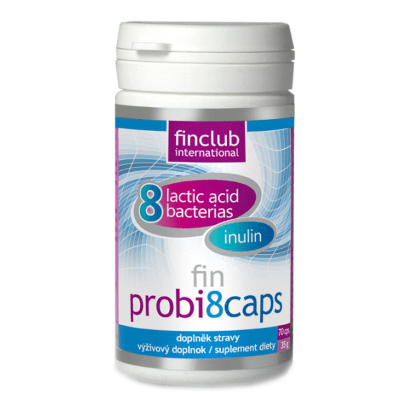 Probi8caps Finclub - Probiotyki i inulina - 70 kapsułek