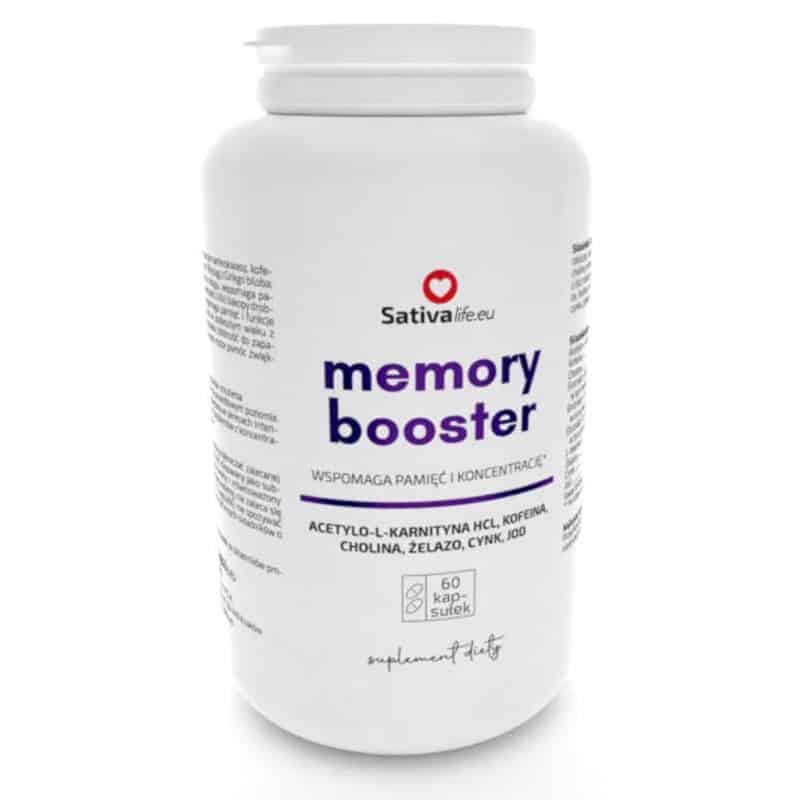 Memory booster Sativa Life - Naturalne wsparcie dla mózgu i koncentracji - 60 kapsułek
