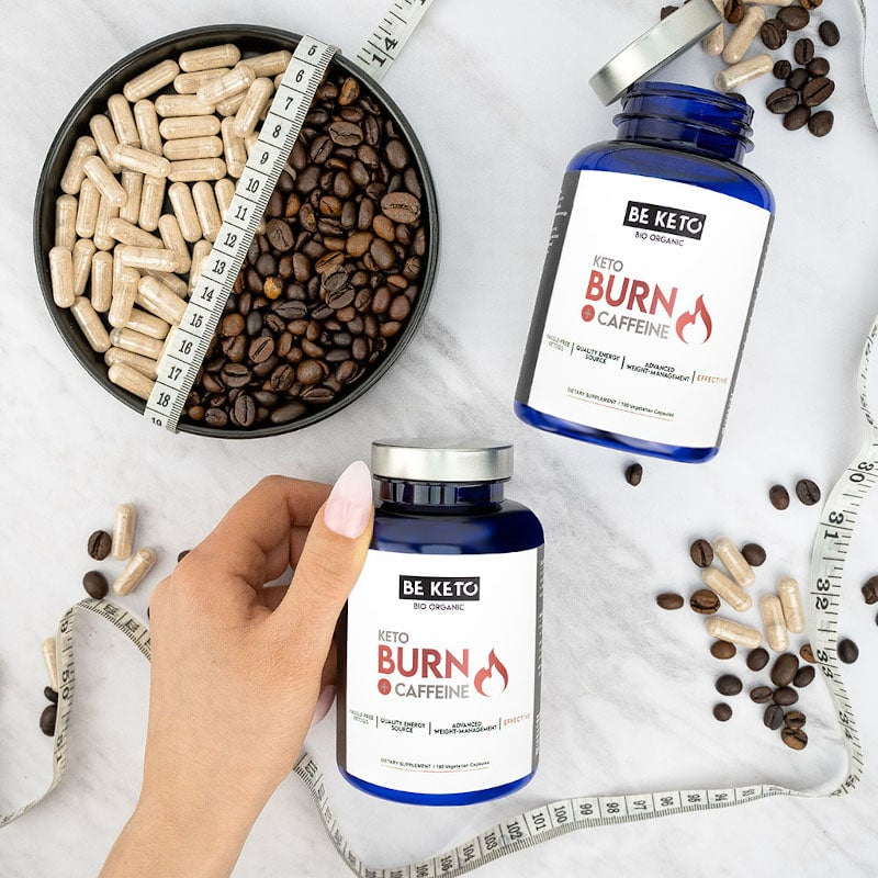 Spalacz tłuszczu Keto Burn z Kofeiną BeKeto - 180 kapsułek