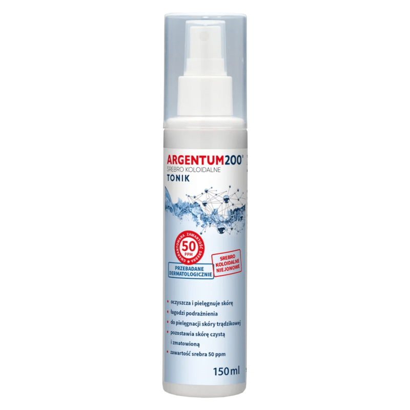 Srebro Koloidalne 50 ppm Argentum 200 Aura Herbals - 150 ml areozol