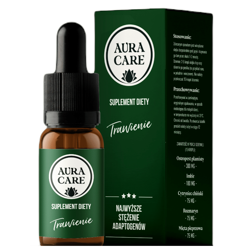 Trawienie AURA CARE - Naturalne wsparcie trawienia - 10ml, około 300 kropli