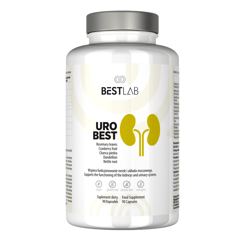 UroBest BestLab - Wspiera nerki i układ moczowy - 90 kapsułek