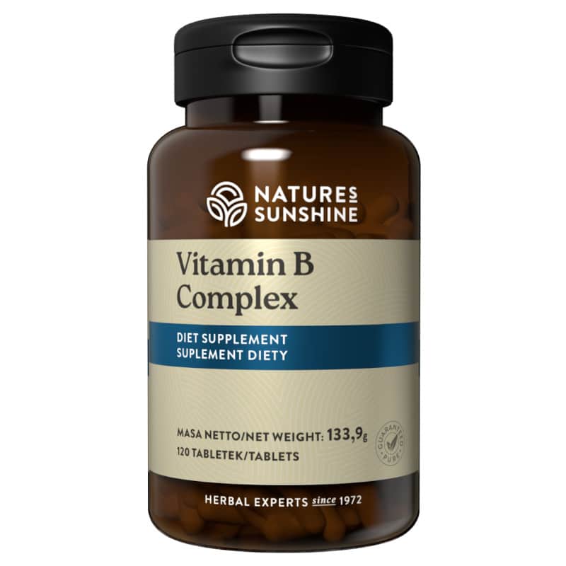 Vitamin B Complex Nature's Sunshine Witaminy z grupy B dla wspiercia organizmu - 120 tabletek
