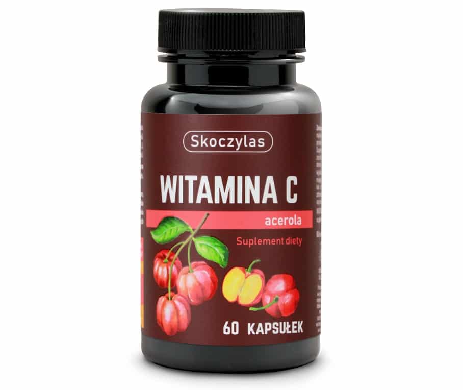 Witamina C acerola Skoczylas - Wspomaga pracę układu odpornościowego - 60 kapsułek