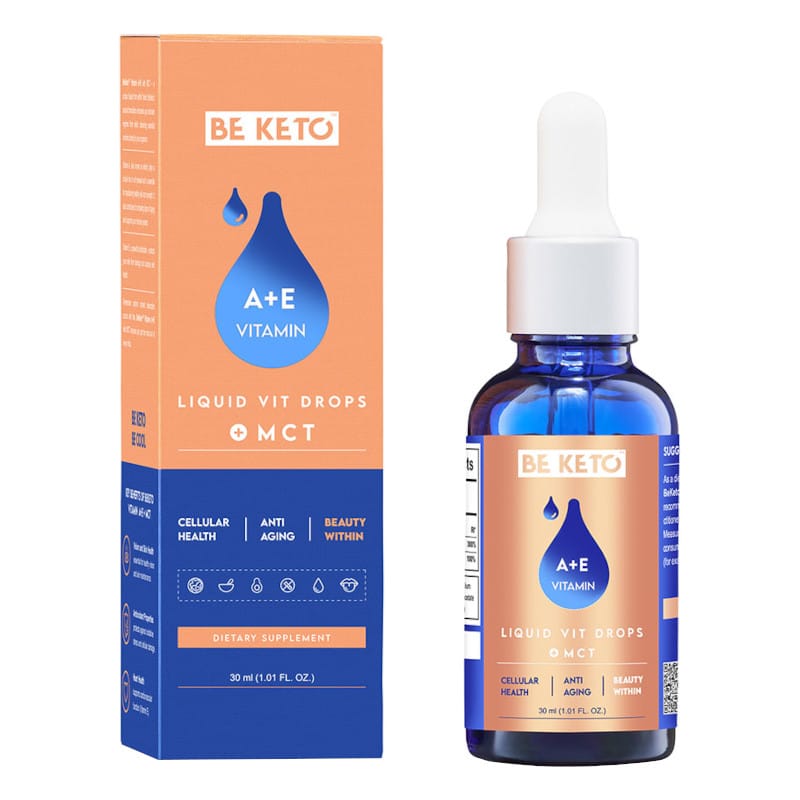 Witamina A+E z olejem MCT w kroplach BeKeto - 30 ml