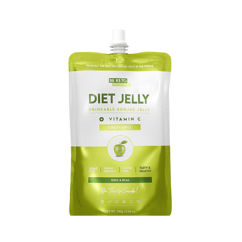 Galaretka Dietetyczna Konjac BeKeto - W czterech różnych smakach - 150 g (Smak: tropikalne-mango)