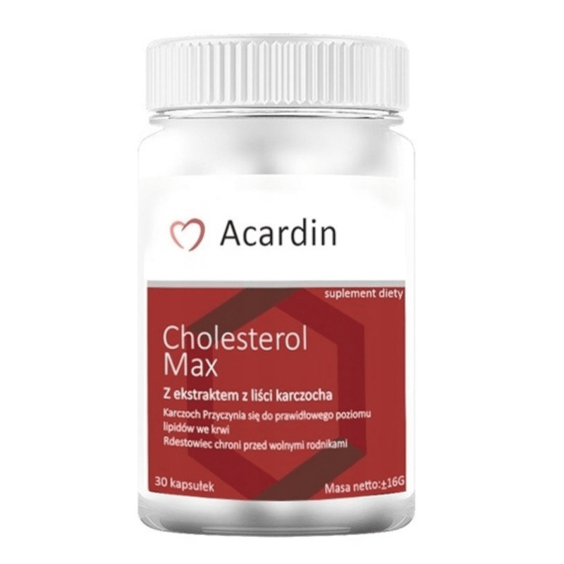 Acardin Cholesterol Max NGS - Wspomaga układ krążenia (Ilosc-opakowan: 2-opakowania)